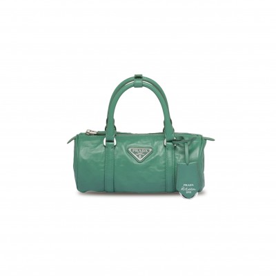 PRADA PENCIL ANTIQUE LEATHER TOP HANDLE BAG 1BA389 (22*10*9cm)